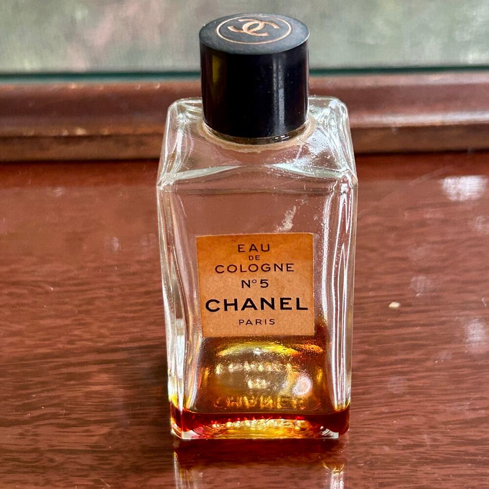 Vintage CHANEL No. 5 Eau de Cologne Empty Collectible Bottle